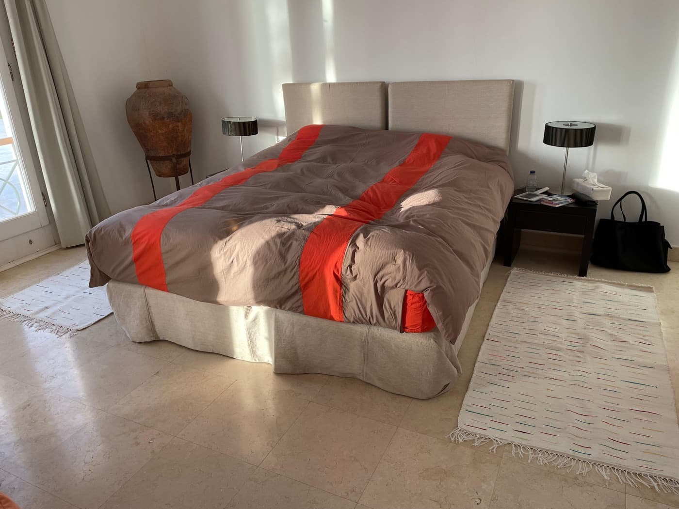 One of the twin-bed rooms